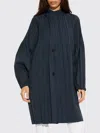 Issey Miyake Coat Pleats Please  Woman Color Black In Blue