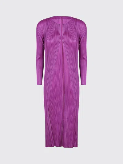 Issey Miyake Coat Pleats Please  Woman Color Fuchsia In Pink