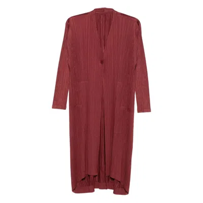 Issey Miyake Coat In Red