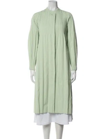 Pre-owned Issey Miyake Coat W/ Tags In Green