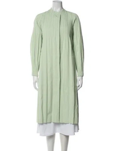 Pre-owned Issey Miyake Coat W/ Tags In Green