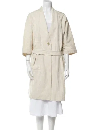 Pre-owned Issey Miyake Coat W/ Tags In Neutral