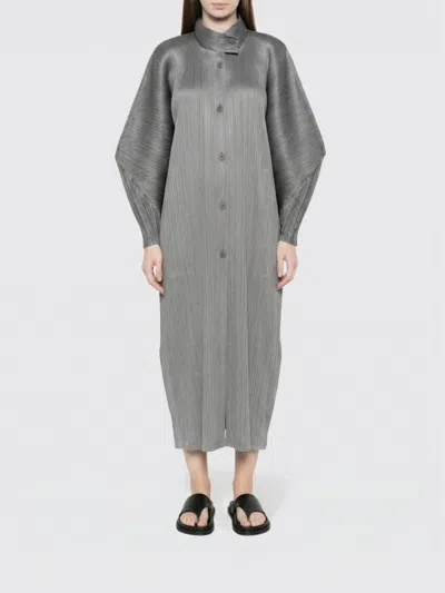 Issey Miyake Coat Woman Pleats Please  In Gray