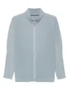 Issey Miyake Pleated High Collar Zipped Jacket