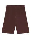 Issey Miyake Color Pleats Shorts In Brown