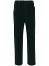 Issey Miyake Color Pleats Straight-leg Trousers In Green