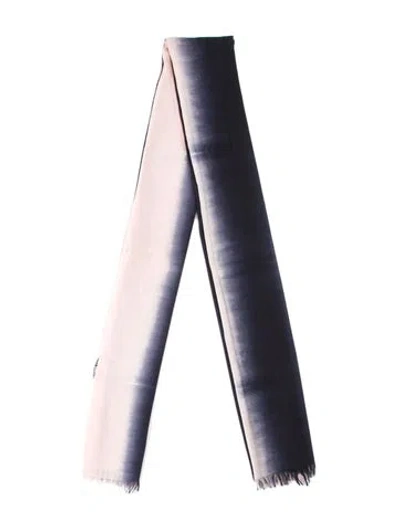 Pre-owned Issey Miyake Colorblock Pattern Scarf In Pink