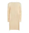 Issey Miyake Colourful Basics Long Cardigan In Beige