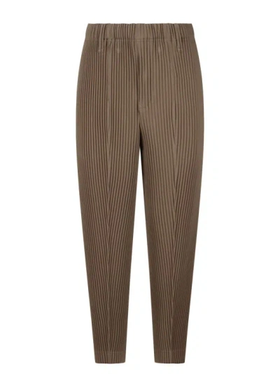 Issey Miyake Compleat Trousers In Brown