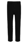 Issey Miyake Basic Slim-fit Trousers In Black