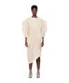 Issey Miyake Contract Medium Length Dress In White