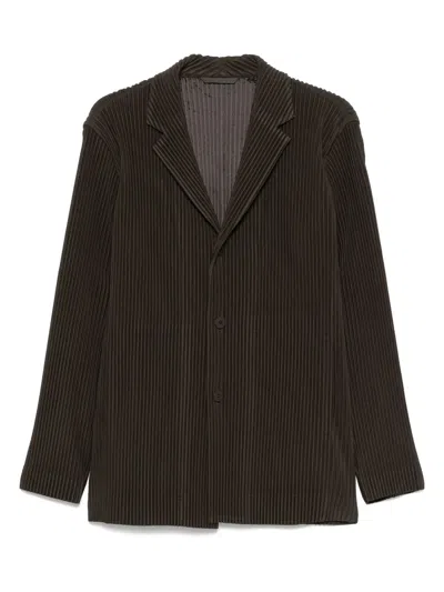 Issey Miyake Corduroy Blazer In Brown
