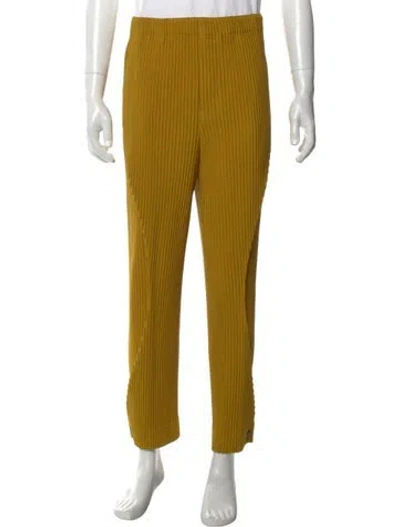 Pre-owned Issey Miyake Corduroy Pants In Yellow