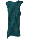 Issey Miyake Cosmic Rays Midi Dress In Black
