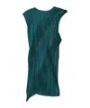 Issey Miyake Cosmic Rays Midi Dress In Blue