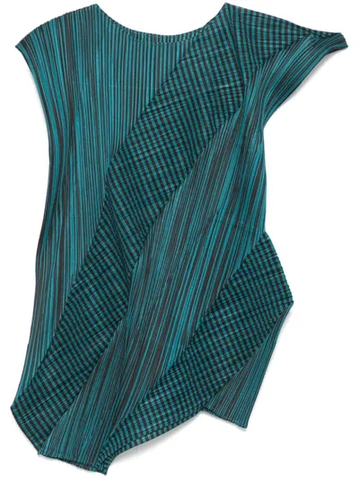 Issey Miyake Cosmic Rays Midi Dress In Blue