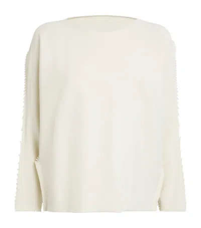 Issey Miyake Cotton-blend Campagne Top In Grey