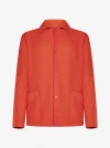 Issey Miyake Orange Rustic Shirt In Powerful Orange