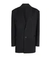 Issey Miyake Cotton-blend Simple Ensemble Blazer In Black