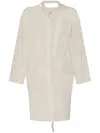 Issey Miyake Cotton Cardigan In Neutrals