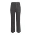 Issey Miyake Cotton Denim Trousers In Black
