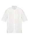Issey Miyake White Streamline Shirt In White