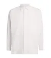 Issey Miyake Cotton Side Entry-pocket Shirt In Gray