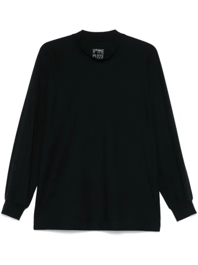 Issey Miyake Cotton T-shirt In Black