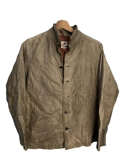Pre-owned Issey Miyake Cowhide Jacket Leather Style