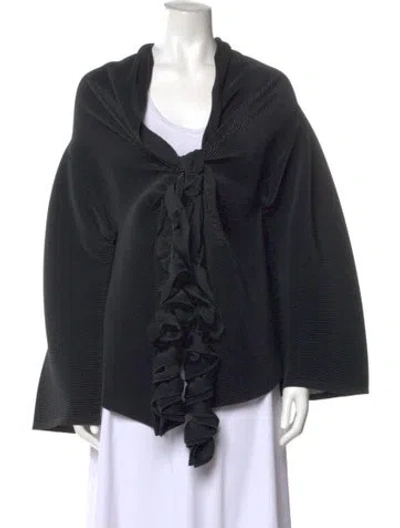 Pre-owned Issey Miyake Cowl Neck Sweater In Black