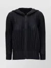 Issey Miyake Cozy Hooded Blouse Long Sleeves In Black