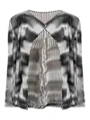Issey Miyake Sway Pleats Printed Cardigan
