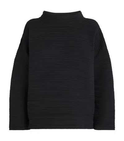 ISSEY MIYAKE CREPE KNIT TOP