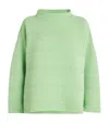 Shop Issey Miyake Crepe Knit Top In Yellow