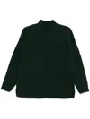 Issey Miyake Turtleneck Long Sleeve Sweater In Green