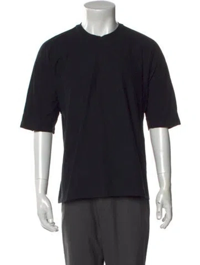 Pre-owned Issey Miyake Crew Neck Short Sleeve T-shirt In Black