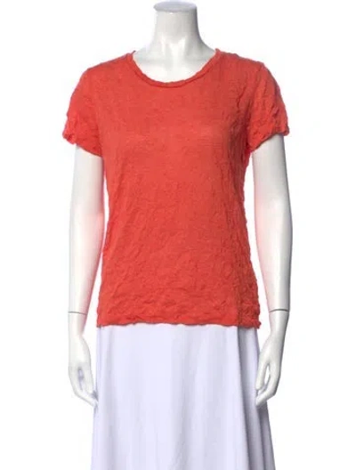 Pre-owned Issey Miyake Crew Neck Short Sleeve T-shirt In Brown