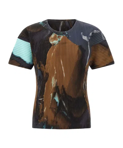 ISSEY MIYAKE CREW NECK SHORT-SLEEVED T-SHIRT