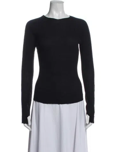 Pre-owned Issey Miyake Crew Neck Sweater In Blue