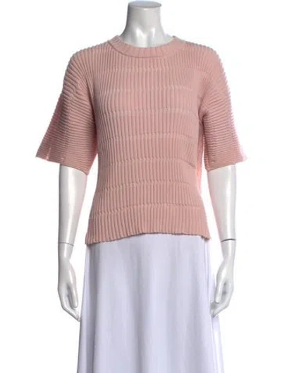 Pre-owned Issey Miyake Crew Neck Sweater In Pink