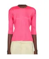 Issey Miyake Pink Monthly Colors March Top In Bright Pink