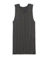 Issey Miyake Crew Neck Vest In Grey