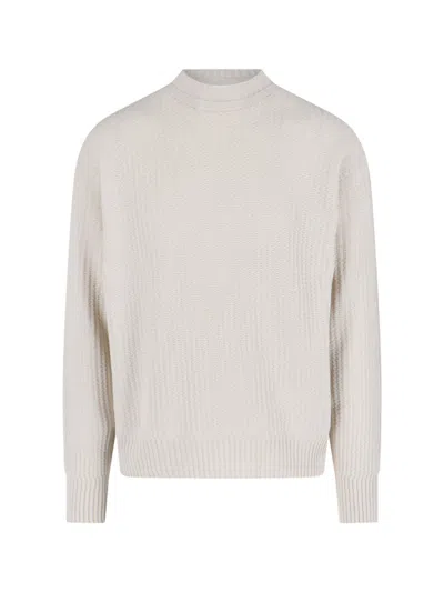 Issey Miyake Crewneck Sweater In Gray