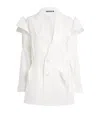 Issey Miyake Crimped And Pressed Blazer In White