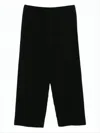 Issey Miyake Straight-leg Trousers With Pleated Texture And Elasticated Waistband In Black