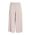 ISSEY MIYAKE CROPPED CAMPAGNE WIDE-LEG TROUSERS