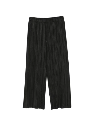 Issey Miyake Cropped Trousers In Animal Print