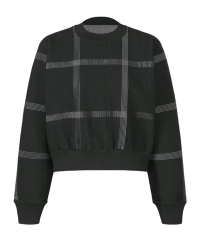 Issey Miyake Crossing Knit In Black