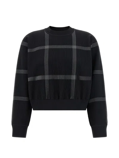 Issey Miyake Crossing Knit Sweaters And Cardigans Black