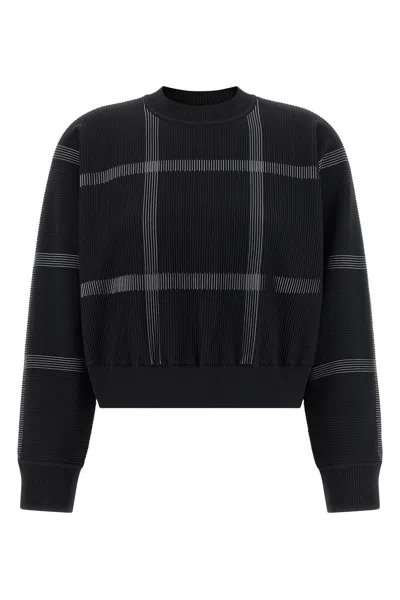 Issey Miyake 'crossing Knit' Sweater In Black